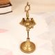High-Quality Traditional Brass Oil Lamp with Adjustable Height