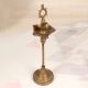 Handcrafted Adjustable Brass Oil Lamp for Prayer Room
