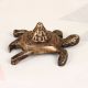 Handmade Holy Finest Brass Lakshmi Turtle Yantra for Prayer Room