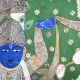 Beautiful Lord Krishna Cloth Pichwai Painting for Prayer Room