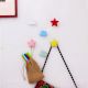 Ceramic Multicolor Star Cloud Modern Kids Wall Hooks-6 Pieces