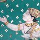 Beautifully Painted Cloth Pichwai Painting of Lord Krishna for Decor
