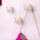 Baby Elephant Shape Ceramic Wall Hooks-3 Pieces
