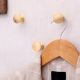 Gold Round Shape Brass Modern Wall Hooks-3 Pieces