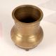 Elegant Brown Handcrafted Brass Panchpatra Water Pot for Decor