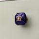 Navy Blue Handmade Ceramic Square Cabinet Knob