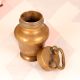 Handmade South Indian Brass Holy Water Pot with Lid
