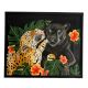 Two Jaguar Oil Canvas Painting By Natasha Harshit Guliani 60 x 50 cm