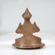 Vintage Handmade Brass Gajlaxmi Oil Lamp for Hindu Rituals