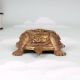 Indian Handmade Brass Turtle Yantra with Lord Ganesha Carving