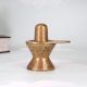 Plain Brown Finest Brass Shivling Statue for Prayer Room