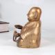 Vintage Chinese Art Brass Laughing Buddha Statue for Decoration