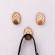 Wooden Brown White No Damage Wall Adhesive Hooks-3 Pieces