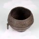 Decorative Vintage Brass Rice Measuring Bowl in Odisha Art