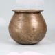 Vintage Plain Brown Brass Cooking Pot in Assamese Art