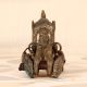 Handmade Vintage Finish Brass Horse Chariot for Decoration