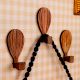 Wooden Adhesive Hot Air Balloon Shape Wall Hooks-3 Pieces