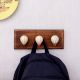 Multicolor Ceramic Hot Air Balloon Modern Kids Wooden Wall Hook