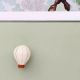 Sage Green Ceramic Hot Air Balloon Modern Kids Drawer Knob