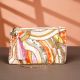Abstract Wave Design Cotton Beads Hand Bag for Festive Wear