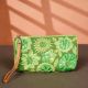 Green Cotton and Beads Hand Bag for Festive Wear