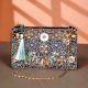 Floral Pattern Handmade Cotton Beads Women Hand Bag