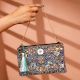 Floral Pattern Handmade Cotton Beads Women Hand Bag