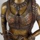 Handcrafted Dark Finish Brass Lady Statue in Tribal Art in Pair