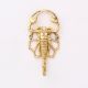 Golden Brass Scorpion Design Wall Hook For Hanging