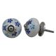 Blue Turquoise Floral Knob (1)