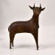 High-Quality Vintage Brass Deer Statue from Odisha in Tribal Art