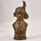 Tribal Art Finest Brass Goddess Parvati Bust Statue for Decor