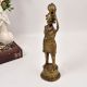 Indian Tribal Standing Lady Brass Statue for Home Decoration