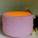 Adorable Pink Cemented Candle Holder/Tea Light Holder
