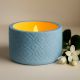 Blue Cemented Candle Holder/Tea Light Holder for Decoration