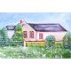 Countryside Bliss Oil Canvas Painting by Artist Debayan Kundu 24 x 36 Inches