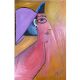 Egyptian Beauty Oil Canvas Painting by Artist Debayan Kundu 30 x 20 Inches