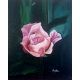 Rose Flower Oil Canvas Painting by Artist Snehaprava Maharana