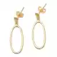 Gerometric Dangle earring, Brass with 22k gold plated earring, Wholesale jewelry