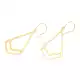 Geometric Drop dangle earring, Brass 22k gold plated, Wholesale Brass jewelry
