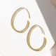 22k gold plated Hoop earring, Brass Handmade jewelry for wholesale