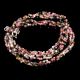 Multi Tourmaline Beaded Necklace, Three Layer Necklace for women, 925 Sterling silver jewelry