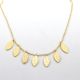 Brass Leaf charm necklace, 22k gold plated necklace for women, Handmade jewelry Manufacturer