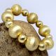 22k gold plated metal ball bracelet, Stretchable bracelet, For women