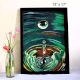 Acrylic Painting of a Water Drop Splash Art on Paper by Artist Dimpana | 13 x 17 Inches