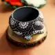 Handicraft Washable Terracotta Modern Turtle Diya Tealight T-Light Holder - Grey