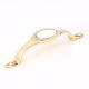 Golden White Mother of Pearl Brass Cabinet Door Handle