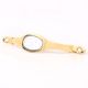 Golden White Mother of Pearl Brass Cabinet Door Handle
