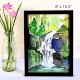 The Waterfall Watercolor Landscape Painting on Paper by Artist Dimpana |8 x 10.5Inches