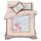 Pastel Blossom Glace Cotton Floral Digital Print Non Fitted Queen Size Bedsheet Set with 2 Pillow Covers | 90 x 100 Inches